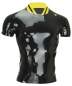Preview: Latex Shirt COLLEGE Latex Laser Line schwarz gelb